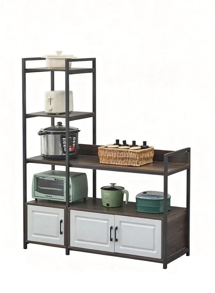 OASIS DESERT Multi-Level Drawer-Style Storage Rack, Multi-Level Storage Cabinet For Kitchen Supplies, Home Living Room Storage Rack, Bedroom Clutter Organizer, Floor-Standing Type - Image 1